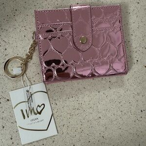 IMO Vegan Pink Wallet with Keychain